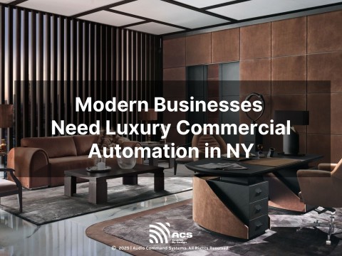 A luxurious, modern office with a sophisticated brown and black color scheme