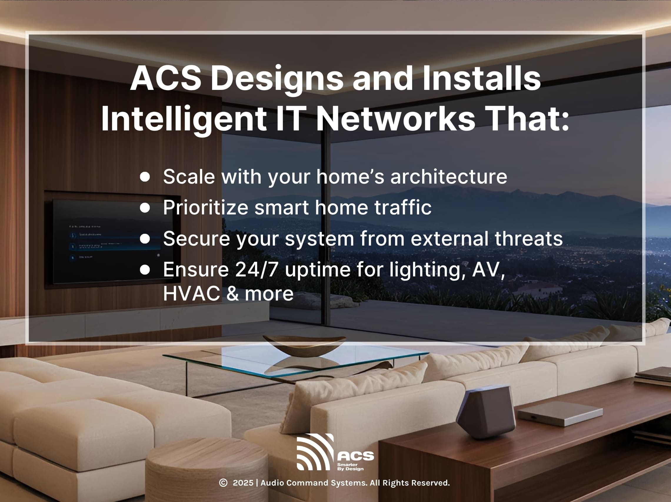 ACS designs and installs intelligent it networks that